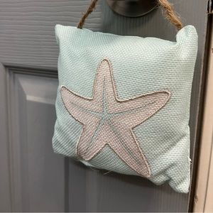 Starfish decor door pillow